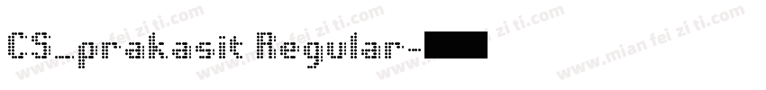 CS_prakasit Regular字体转换